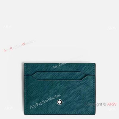 New! AAA Grade Montblanc Sartorial Portatarjetas para 5 Tarjetas Mediterranean Blue